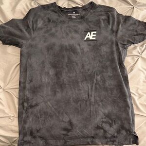 American Eagle Outfitters Tie-Dye Black T-Shirt